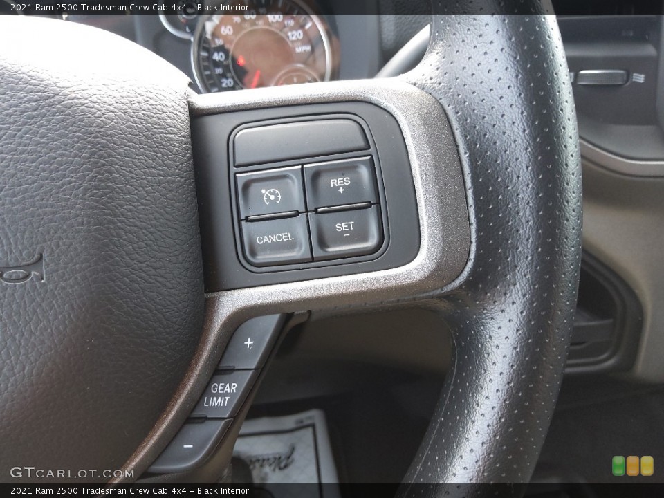 Black Interior Steering Wheel for the 2021 Ram 2500 Tradesman Crew Cab 4x4 #143595418