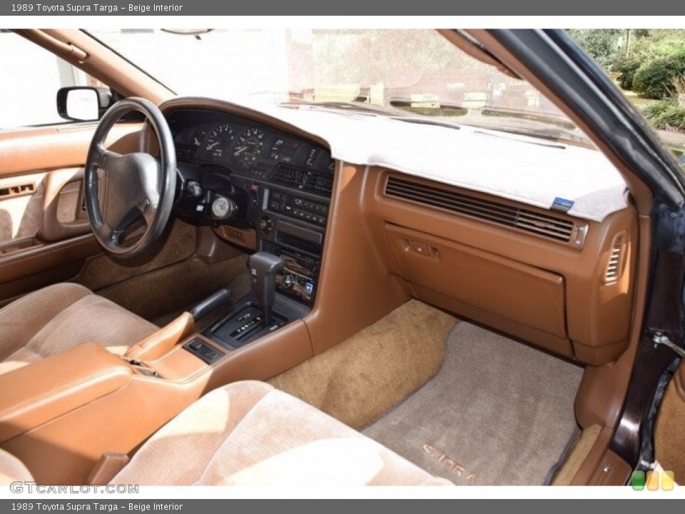 Beige Interior Dashboard for the 1989 Toyota Supra Targa #143596183