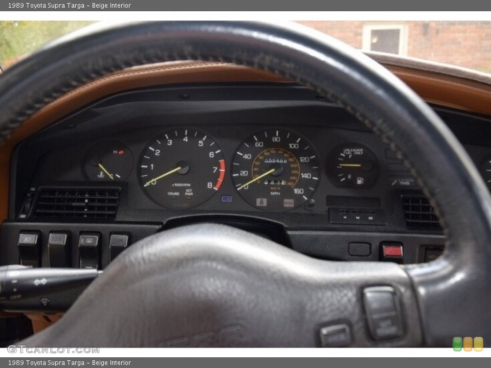 Beige Interior Steering Wheel for the 1989 Toyota Supra Targa #143596195