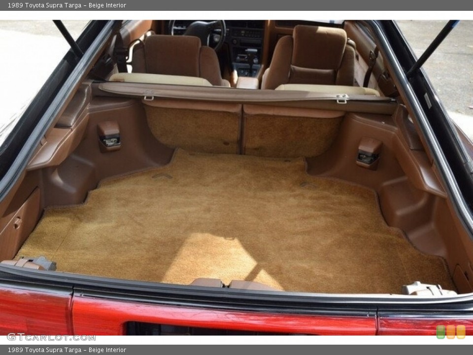 Beige Interior Trunk for the 1989 Toyota Supra Targa #143596198