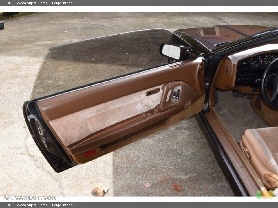 Beige Interior Door Panel for the 1989 Toyota Supra Targa #143596216