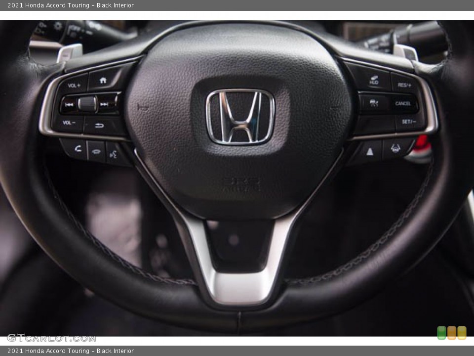 Black Interior Steering Wheel for the 2021 Honda Accord Touring #143597063