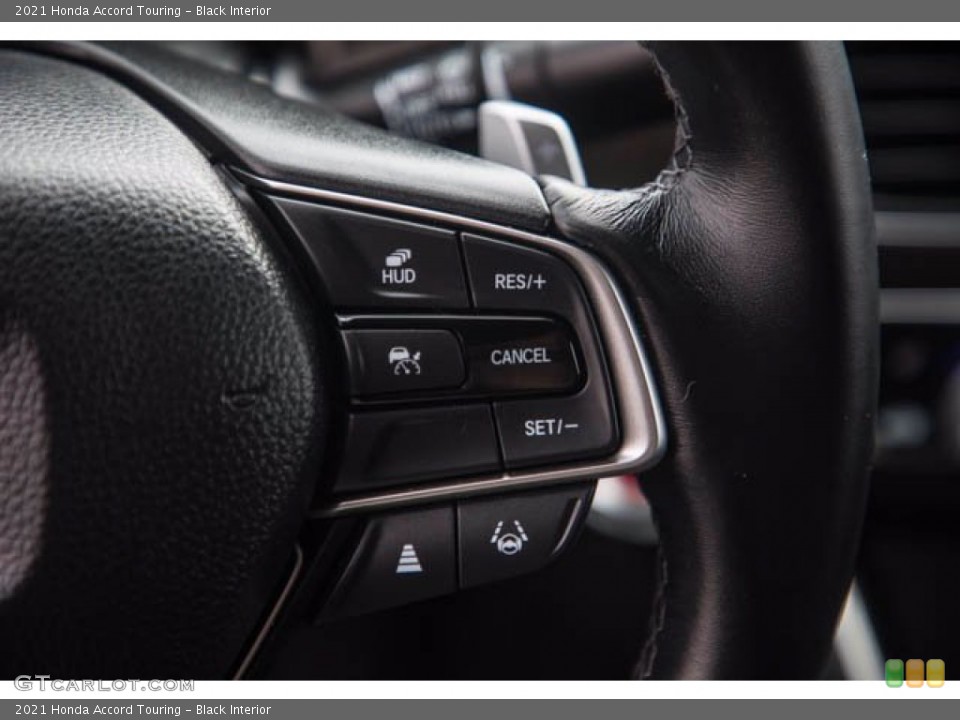 Black Interior Steering Wheel for the 2021 Honda Accord Touring #143597102