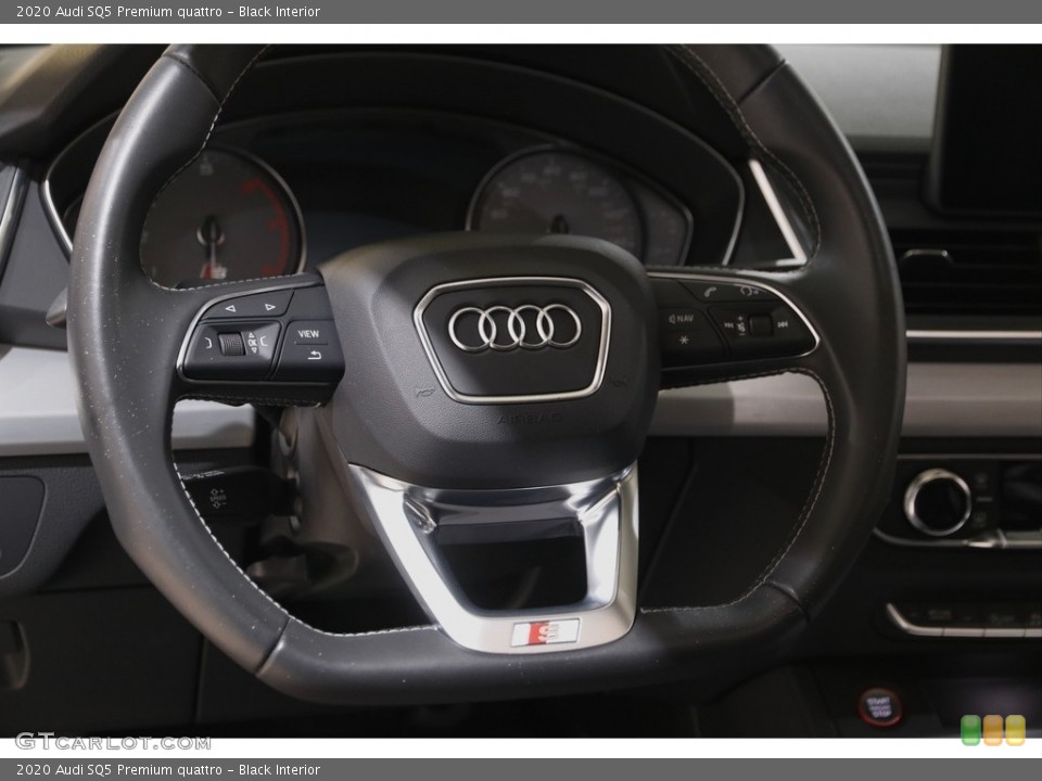 Black Interior Steering Wheel for the 2020 Audi SQ5 Premium quattro #143597243
