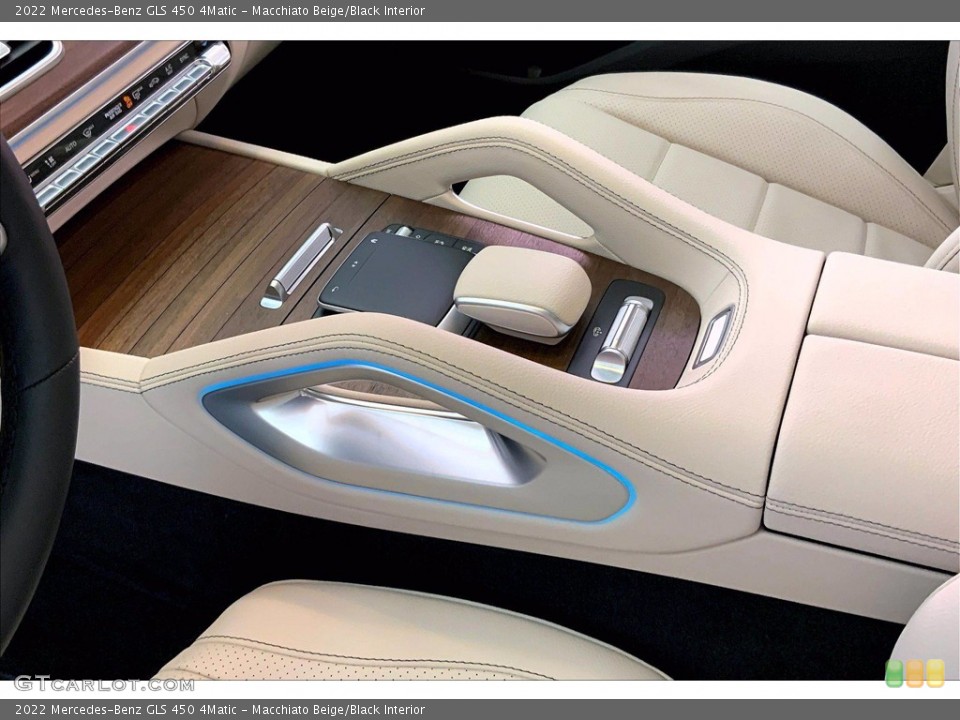 Macchiato Beige/Black Interior Controls for the 2022 Mercedes-Benz GLS 450 4Matic #143597384