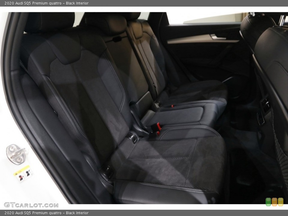 Black Interior Rear Seat for the 2020 Audi SQ5 Premium quattro #143597417