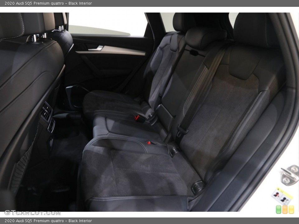 Black Interior Rear Seat for the 2020 Audi SQ5 Premium quattro #143597441