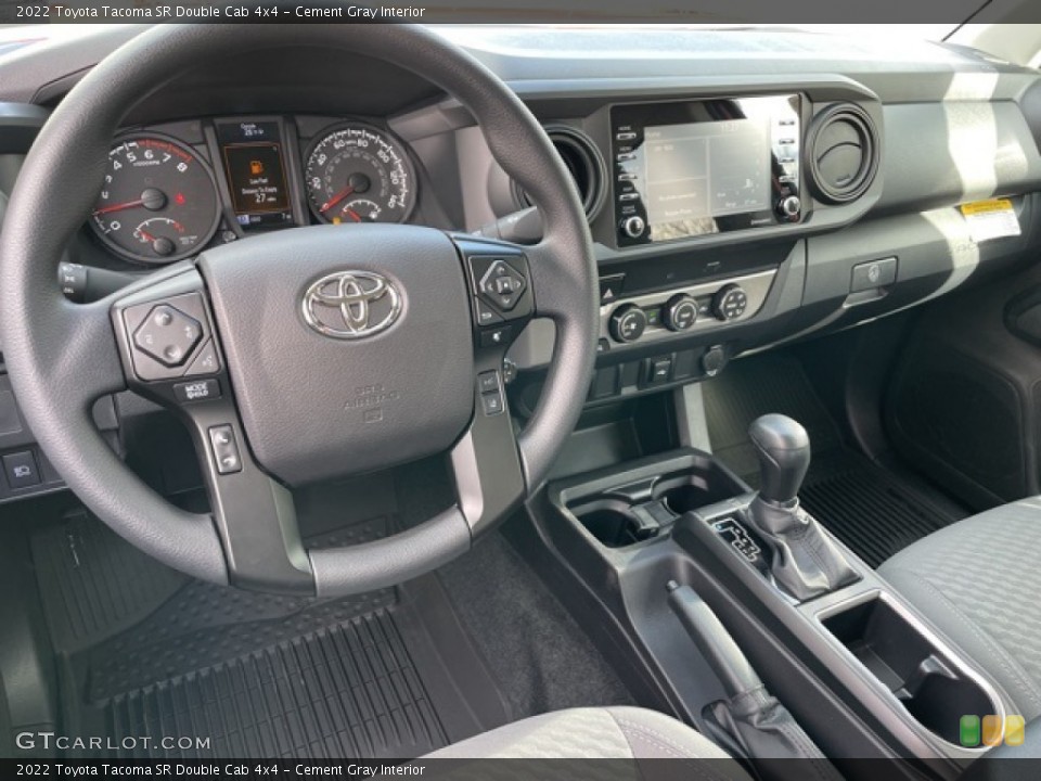 Cement Gray Interior Photo for the 2022 Toyota Tacoma SR Double Cab 4x4 #143597906