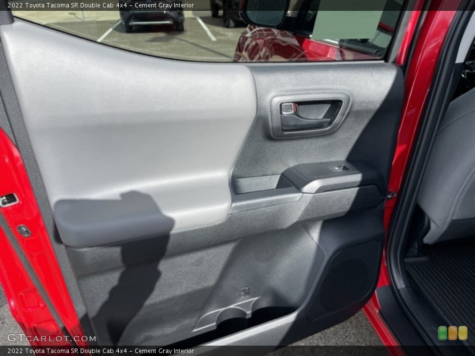 Cement Gray Interior Door Panel for the 2022 Toyota Tacoma SR Double Cab 4x4 #143598185