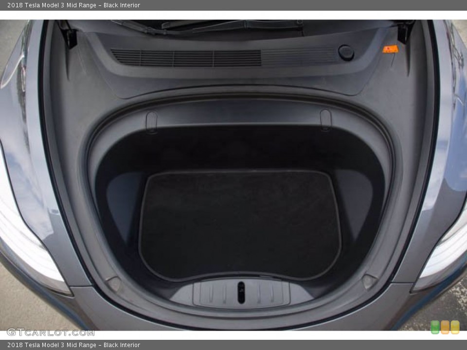 Black Interior Trunk for the 2018 Tesla Model 3 Mid Range #143598224