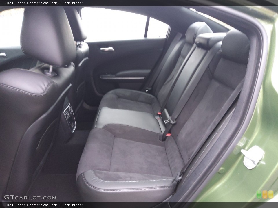 Black Interior Rear Seat for the 2021 Dodge Charger Scat Pack #143599817