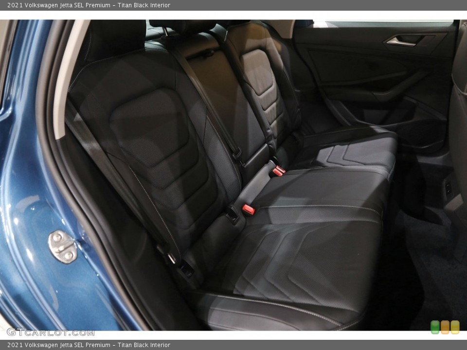 Titan Black Interior Rear Seat for the 2021 Volkswagen Jetta SEL Premium #143600360