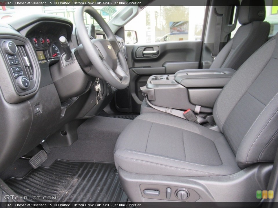 Jet Black Interior Front Seat for the 2022 Chevrolet Silverado 1500 Limited Custom Crew Cab 4x4 #143601299