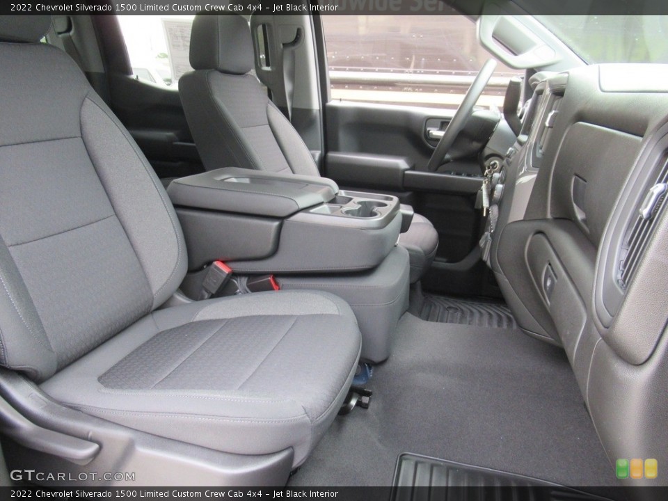 Jet Black Interior Front Seat for the 2022 Chevrolet Silverado 1500 Limited Custom Crew Cab 4x4 #143601323