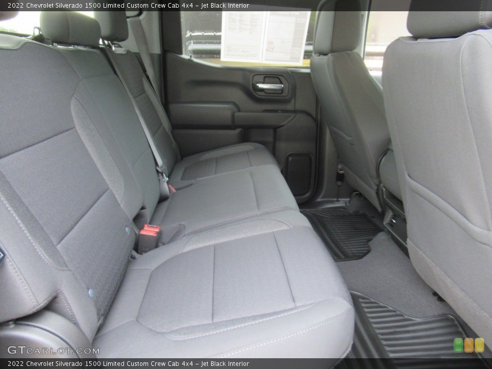 Jet Black Interior Rear Seat for the 2022 Chevrolet Silverado 1500 Limited Custom Crew Cab 4x4 #143601337