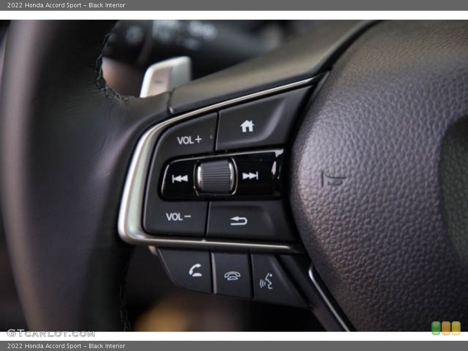 Black Interior Steering Wheel for the 2022 Honda Accord Sport #143602307