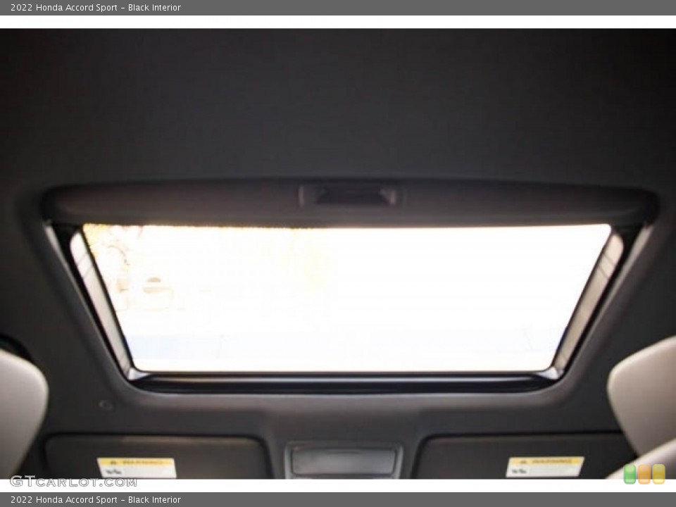 Black Interior Sunroof for the 2022 Honda Accord Sport #143602322