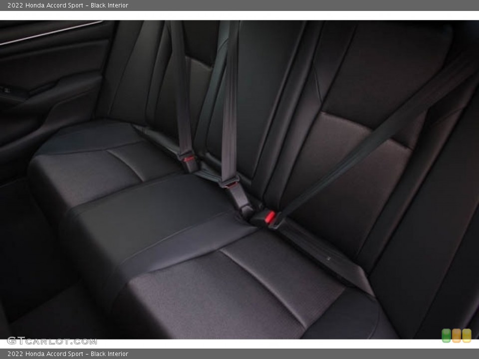 Black Interior Rear Seat for the 2022 Honda Accord Sport #143602325