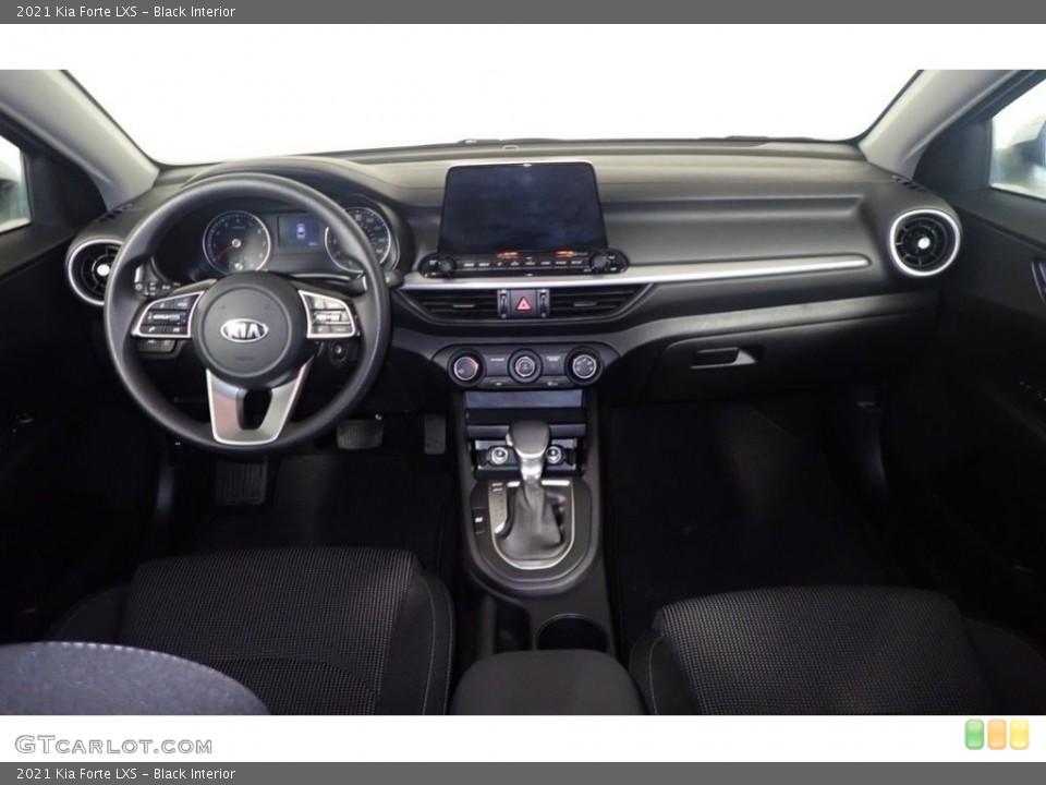 Black Interior Dashboard for the 2021 Kia Forte LXS #143605562