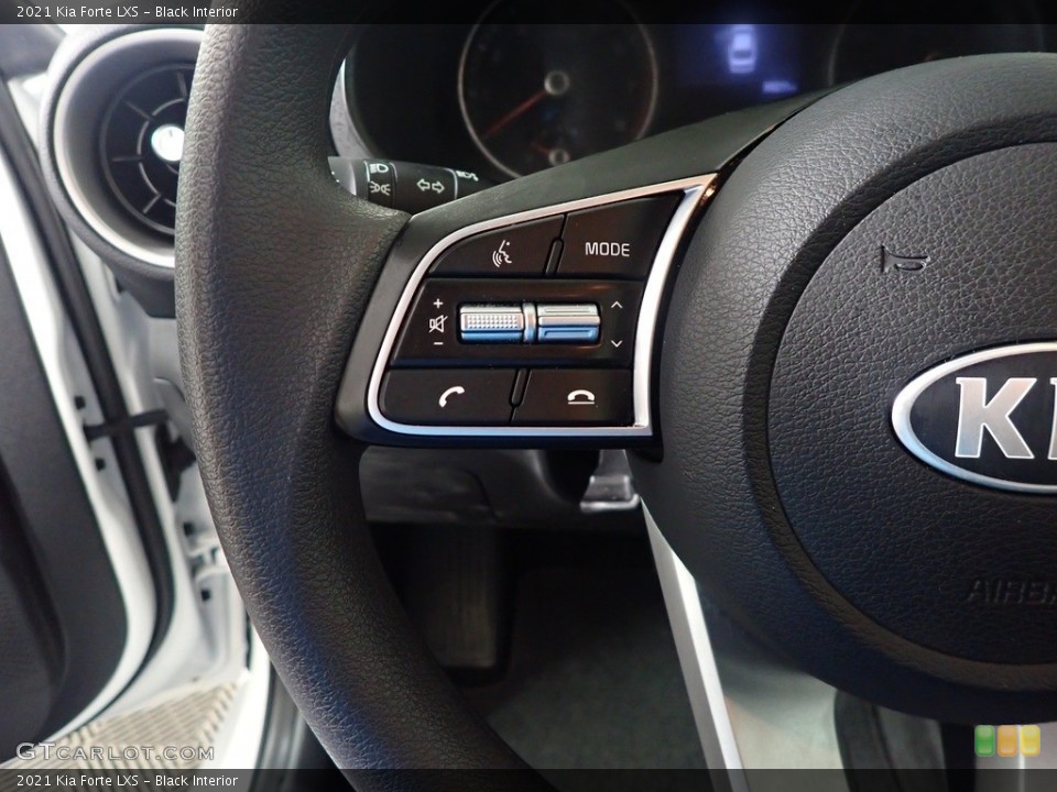 Black Interior Steering Wheel for the 2021 Kia Forte LXS #143605742