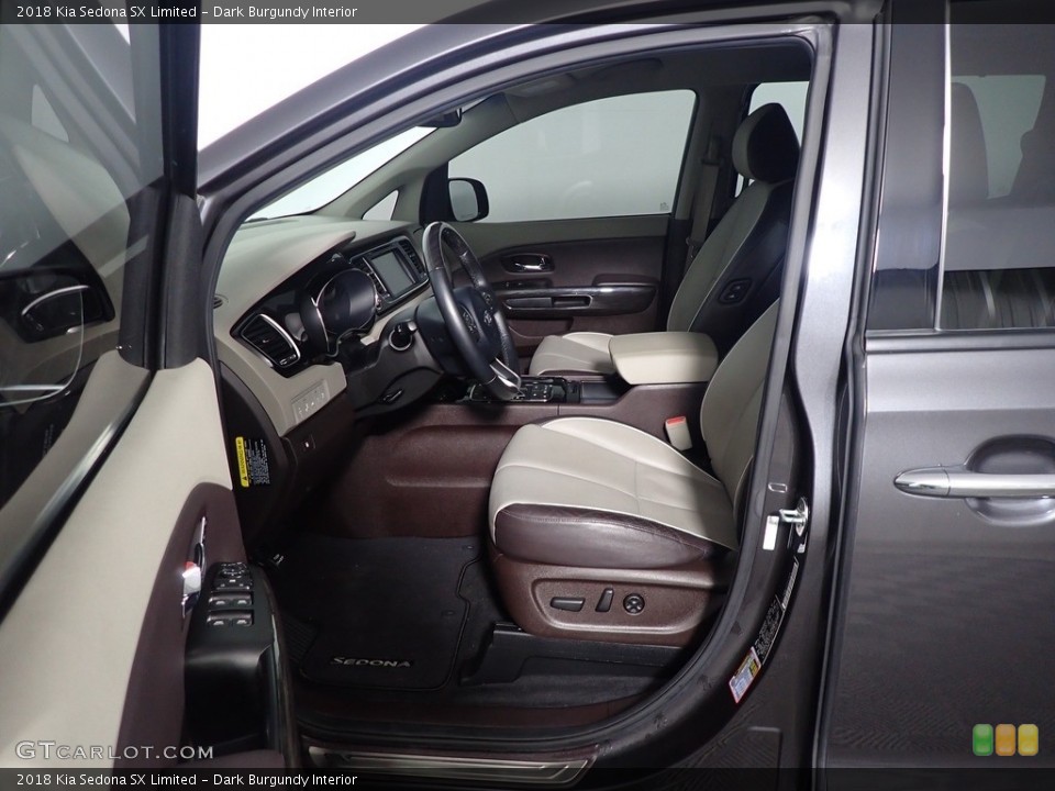 Dark Burgundy Interior Front Seat for the 2018 Kia Sedona SX Limited #143606798