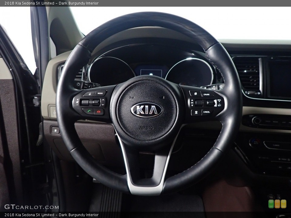 Dark Burgundy Interior Steering Wheel for the 2018 Kia Sedona SX Limited #143606858