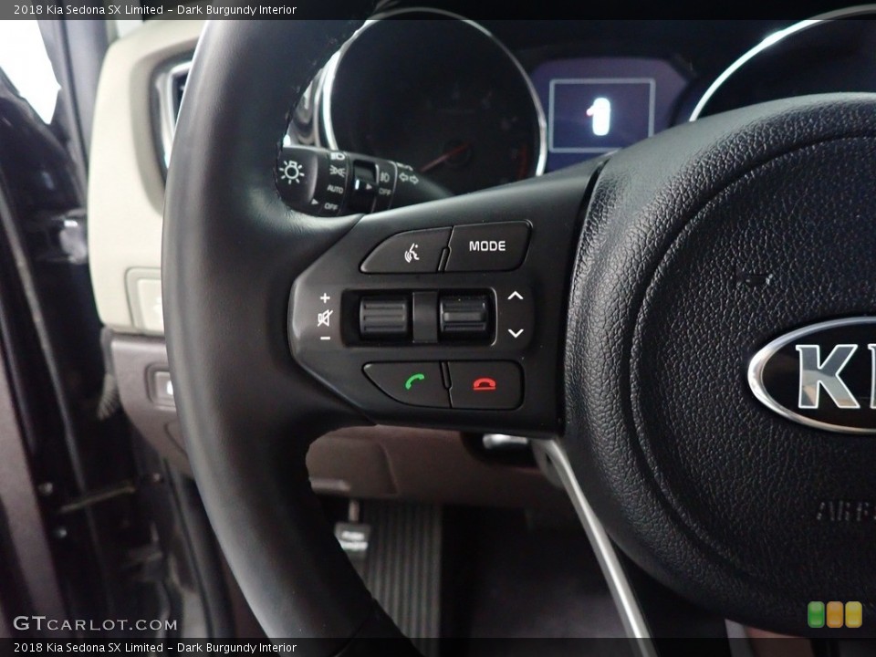 Dark Burgundy Interior Steering Wheel for the 2018 Kia Sedona SX Limited #143606879