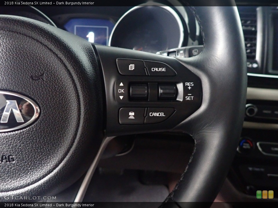 Dark Burgundy Interior Steering Wheel for the 2018 Kia Sedona SX Limited #143606894