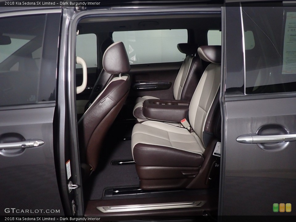 Dark Burgundy Interior Rear Seat for the 2018 Kia Sedona SX Limited #143606954