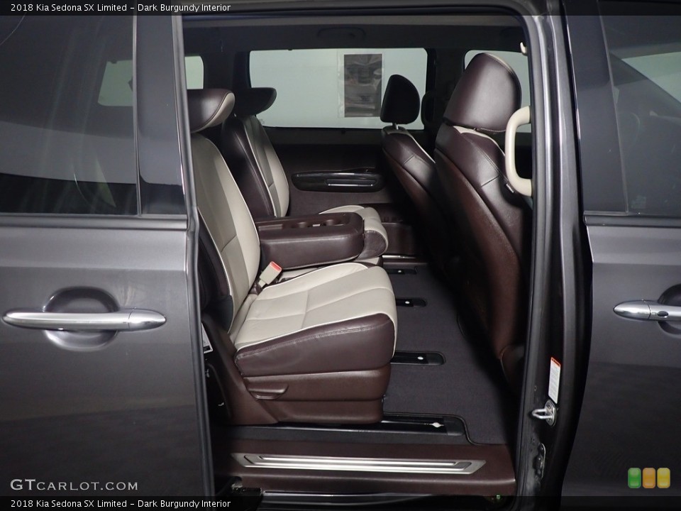 Dark Burgundy Interior Rear Seat for the 2018 Kia Sedona SX Limited #143606987