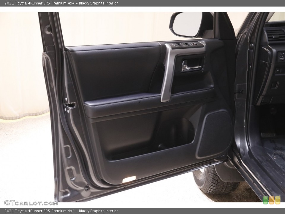 Black/Graphite Interior Door Panel for the 2021 Toyota 4Runner SR5 Premium 4x4 #143608175