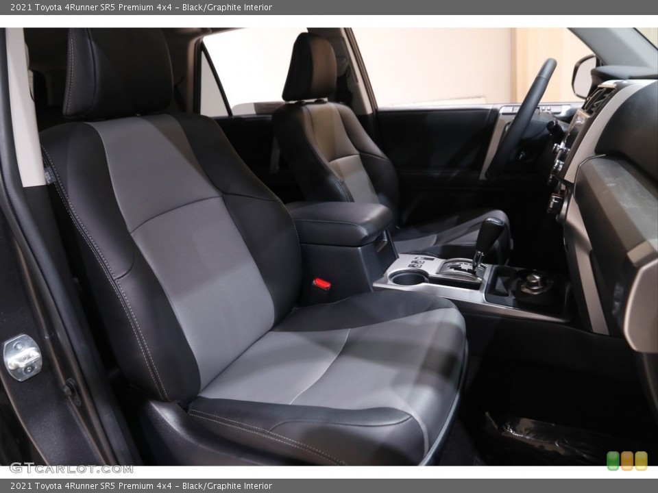 Black/Graphite Interior Front Seat for the 2021 Toyota 4Runner SR5 Premium 4x4 #143608247