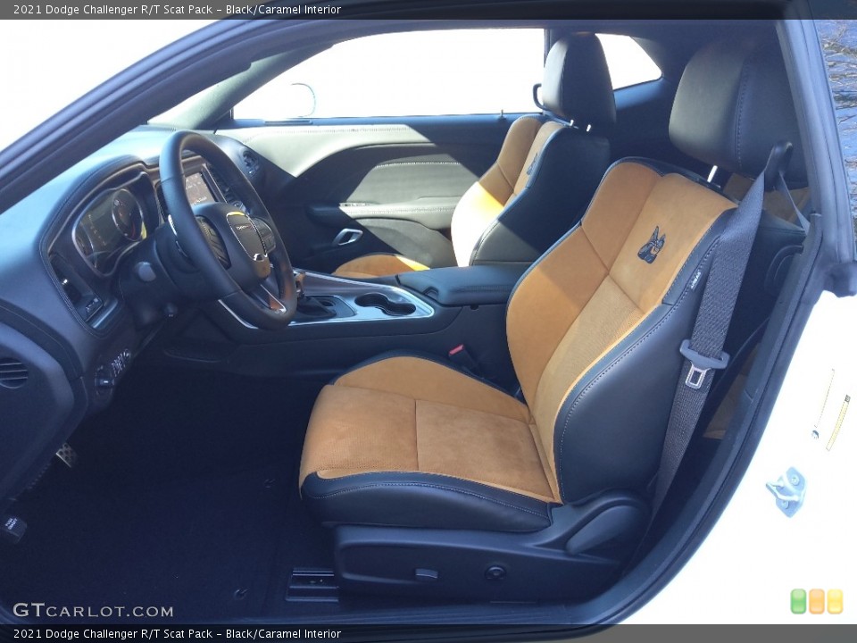 Black/Caramel Interior Photo for the 2021 Dodge Challenger R/T Scat Pack #143608729