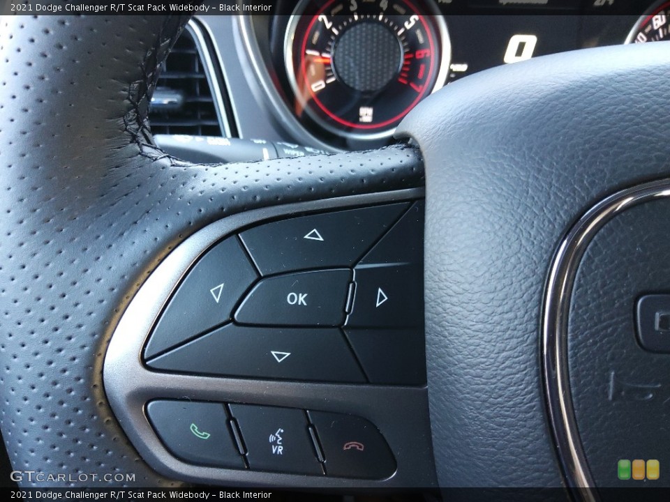Black Interior Steering Wheel for the 2021 Dodge Challenger R/T Scat Pack Widebody #143608910