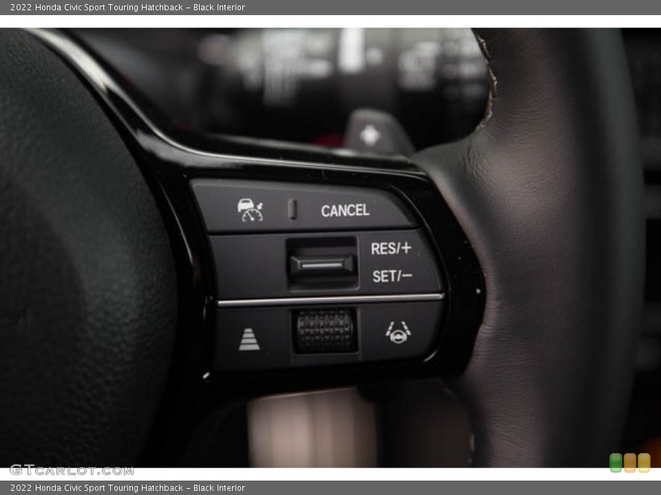 Black Interior Steering Wheel for the 2022 Honda Civic Sport Touring Hatchback #143610035