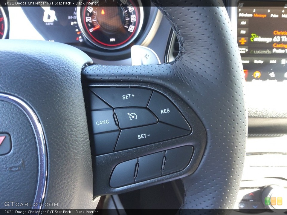 Black Interior Steering Wheel for the 2021 Dodge Challenger R/T Scat Pack #143610803