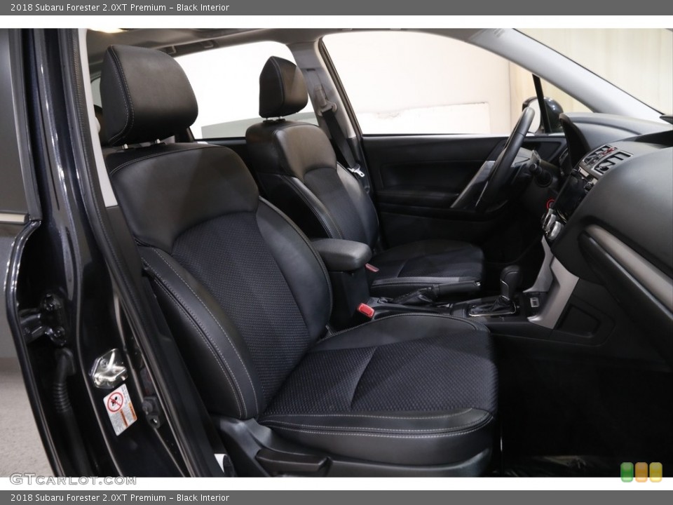 Black Interior Front Seat for the 2018 Subaru Forester 2.0XT Premium #143611589