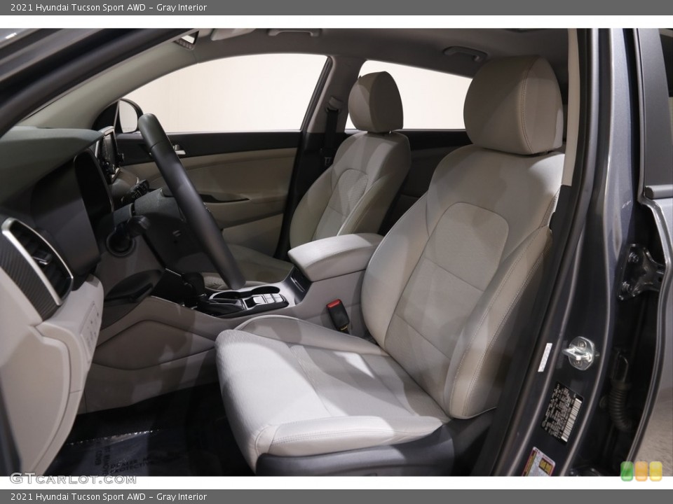 Gray Interior Photo for the 2021 Hyundai Tucson Sport AWD #143615918