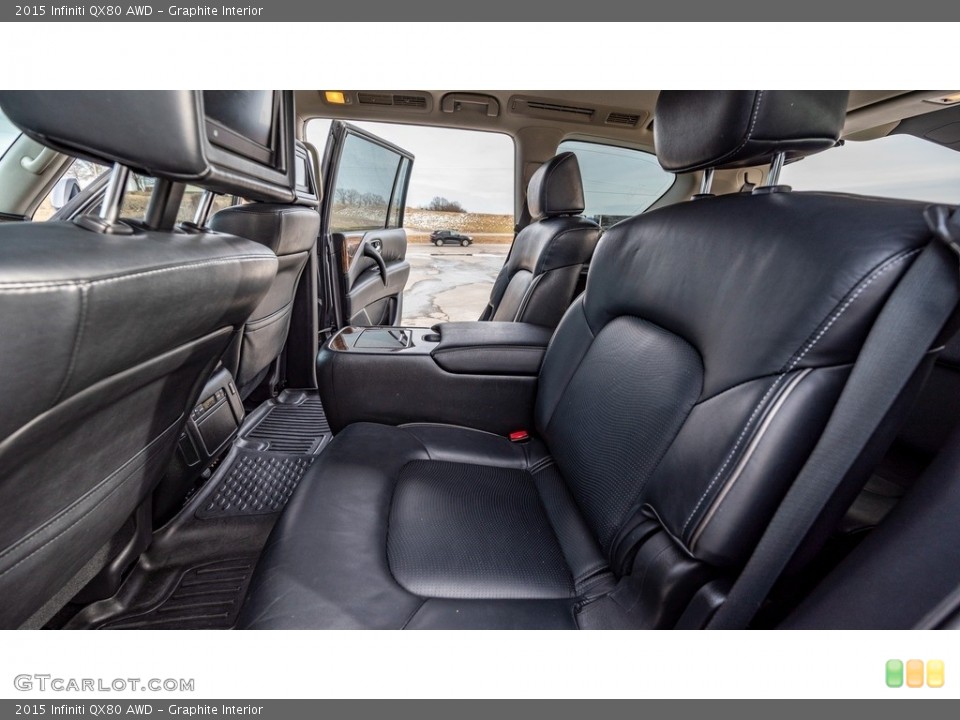 Graphite Interior Rear Seat for the 2015 Infiniti QX80 AWD #143615975