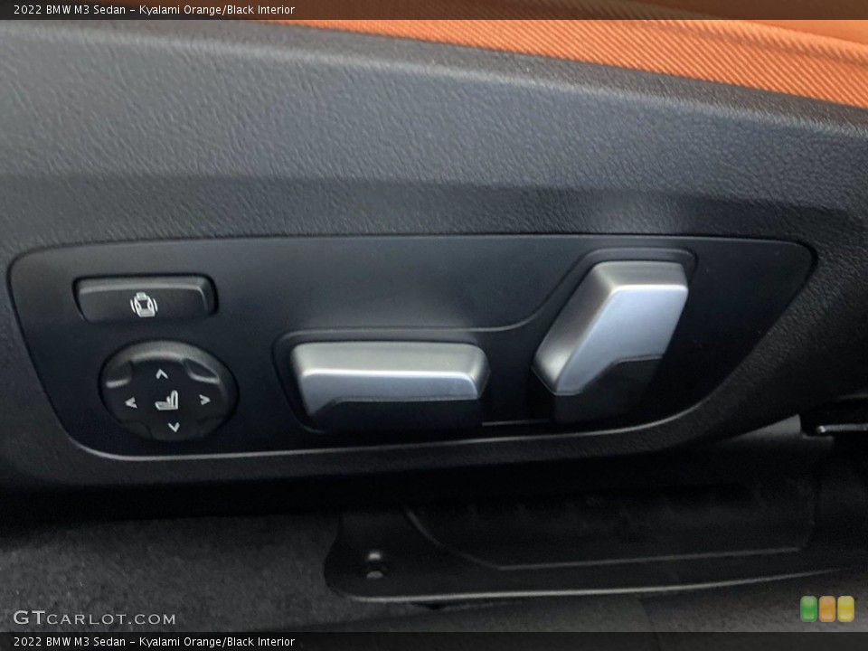 Kyalami Orange/Black Interior Controls for the 2022 BMW M3 Sedan #143618751