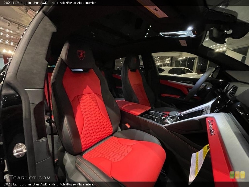 Nero Ade/Rosso Alala Interior Front Seat for the 2021 Lamborghini Urus AWD #143618766
