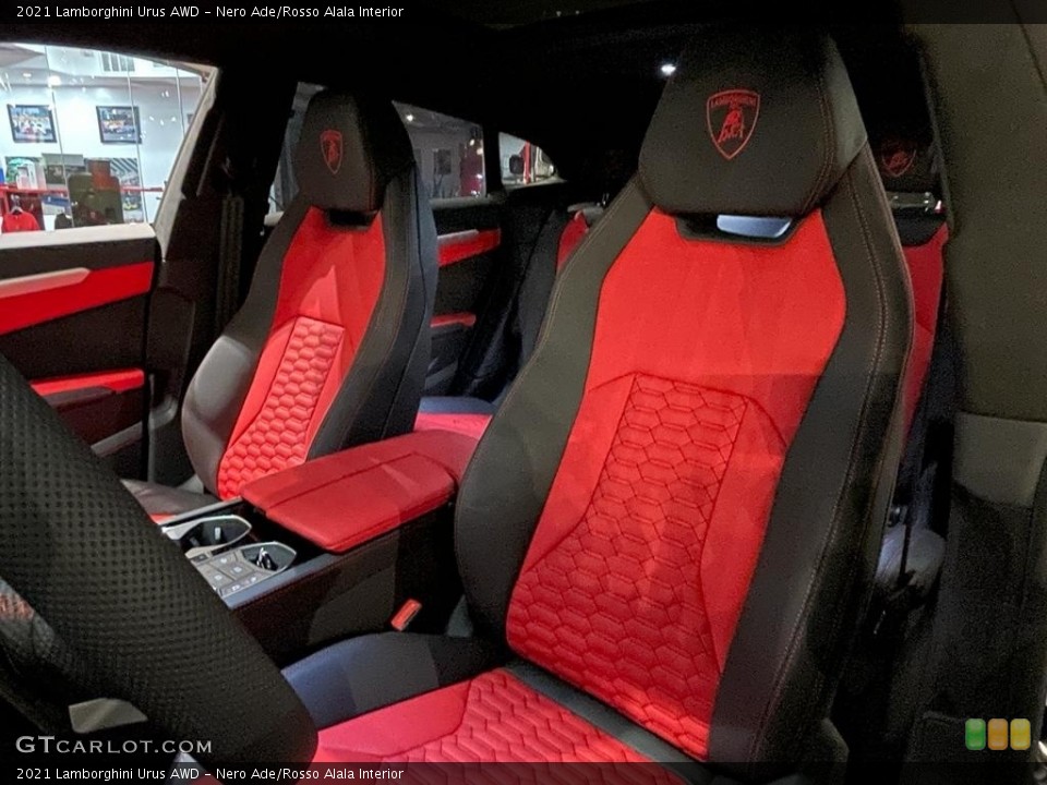 Nero Ade/Rosso Alala Interior Photo for the 2021 Lamborghini Urus AWD #143618784