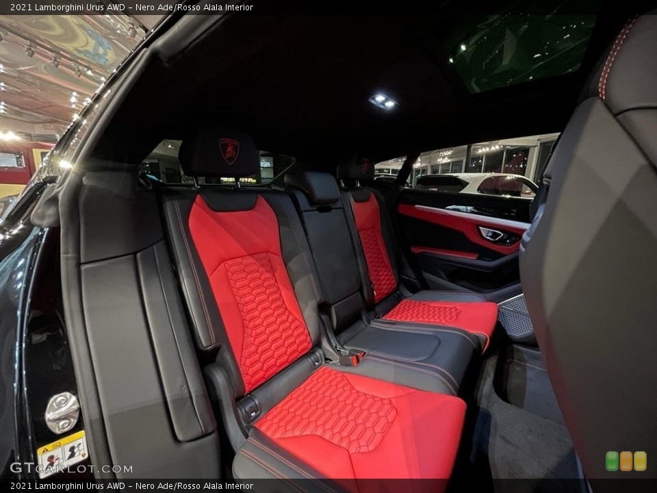 Nero Ade/Rosso Alala Interior Rear Seat for the 2021 Lamborghini Urus AWD #143618835