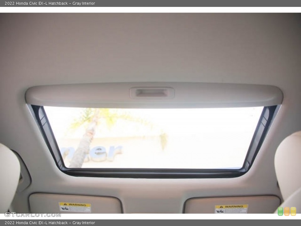 Gray Interior Sunroof for the 2022 Honda Civic EX-L Hatchback #143618961