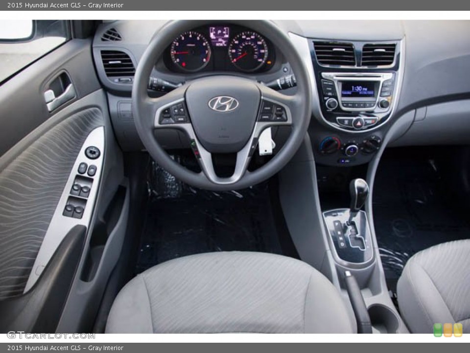 Gray Interior Dashboard for the 2015 Hyundai Accent GLS #143619462