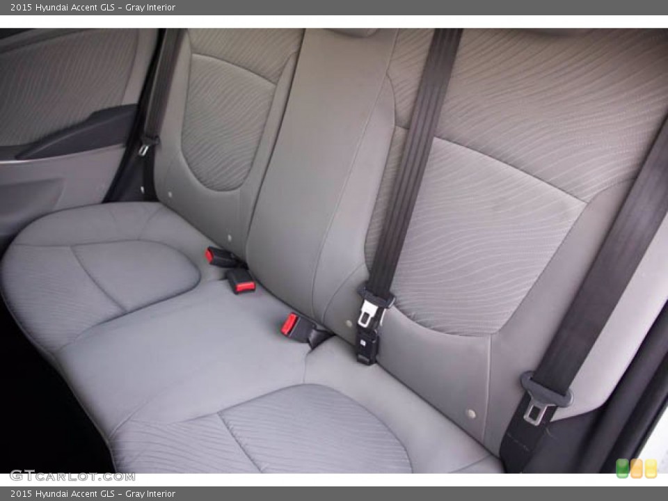 Gray Interior Rear Seat for the 2015 Hyundai Accent GLS #143619736