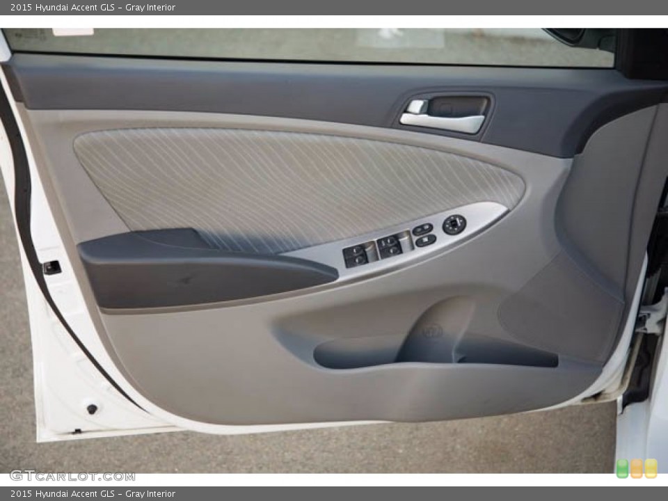 Gray Interior Door Panel for the 2015 Hyundai Accent GLS #143619883