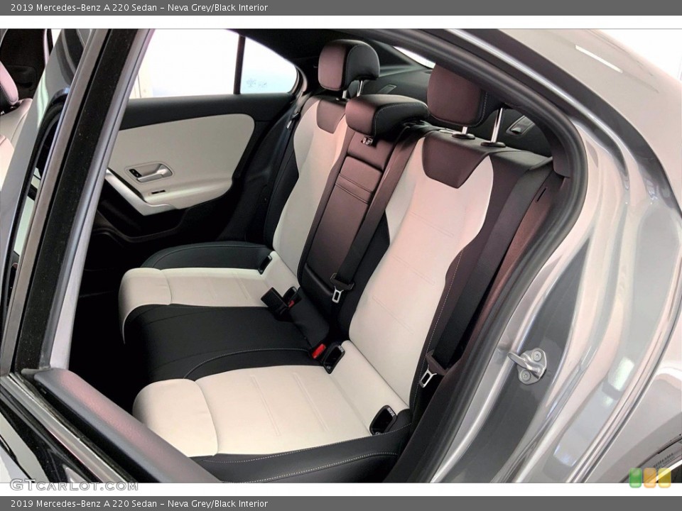 Neva Grey/Black Interior Rear Seat for the 2019 Mercedes-Benz A 220 Sedan #143619954