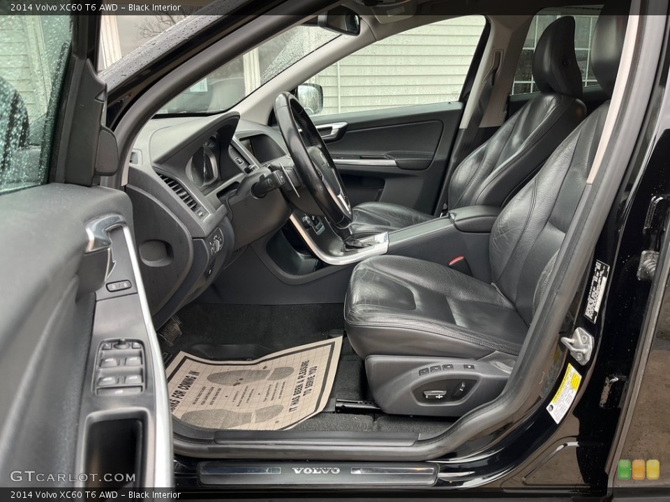 Black Interior Front Seat for the 2014 Volvo XC60 T6 AWD #143620504