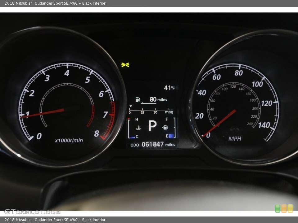 Black Interior Gauges for the 2018 Mitsubishi Outlander Sport SE AWC #143621083